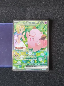 Pokemon TCG Lillie's Clefairy EX Holo Card 184/159 Sv09: Journey Together SIR - Image 2