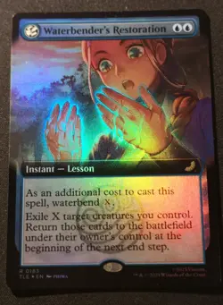 Waterbender's Restoration - Foil - Extended Art - TLE - MTG - EN - NM - 0183 - Image 1