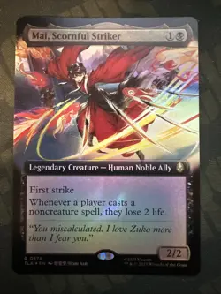 MTG Mai, Scornful Striker 0374 Regular (Extended Art - FOIL) Avatar TLA NM - Image 1