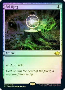 CC1 Foil SOL RING 1x Premium Commander Collection Green MTG - Image 1