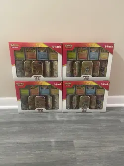 Pokemon TCG Scarlet & Violet 151 Mini Tins 5-Pack Costco Bundle Set of 4 Sealed - Image 1