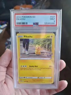2022 Pokemon Go Pikachu 027/078 PSA 9 MINT - Image 1
