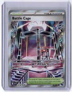 Battle Cage - 116/094 Ultra Rare Holo NM Pokemon ME02: Phantasmal Flames - Image 1