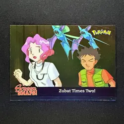 Topps Pokemon Johto League Champions Foil Screen Snaps! Snap08 Zubat Times Two! - Image 1