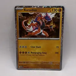 2025 McDonald’s Pokemon Dragon Discovery - M24EN - Koraidon HOLO 008/015 LP - Image 1