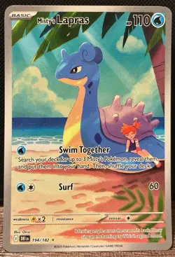 Misty's Lapras 194/182 IR NM/LP - Pokemon TCG Destined Rivals (FAST SHIPPING!!) - Image 1