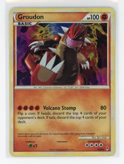 Pokemon TCG - Groudon 6/95 - Call of Legends - Cosmo Holo - Image 1
