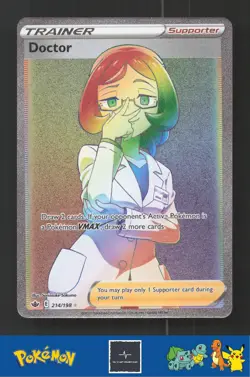 2021 Pokemon SWSH Chilling Reign 214/198 Doctor - Image 1