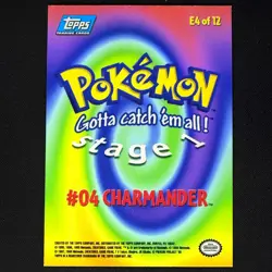 Mewtwo Strikes Back topps Pokemon The First Movie Rainbow Holo E4 Charmander - Image 2