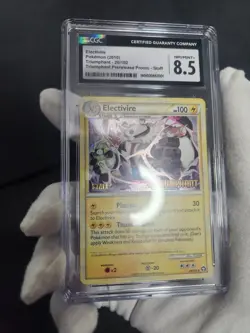2010 Pokemon HGSS Triumphant Electivire Holo Staff Prerelease Promo #20 CGC 8.5 - Image 3