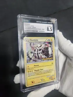 2010 Pokemon HGSS Triumphant Electivire Holo Staff Prerelease Promo #20 CGC 8.5 - Image 5