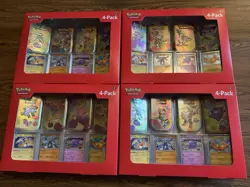 Pokemon Scarlet And Violet 151 Mini Tins 4 Pack Sams Club Lot of 4 New IN HAND - Image 1