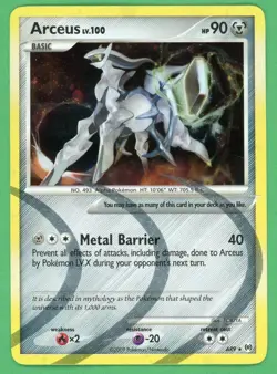 Arceus Pokemon Arceus Holo Rare AR9 - Image 1