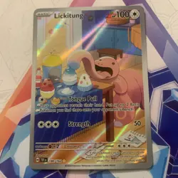 Lickitung 180/162 - NM - Pokemon Temporal Forces - Illustration Rare - Image 1