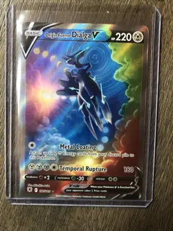 2022 POKEMON ORIGIN FORME DIALGA V FULL ART 177/189 - Image 1