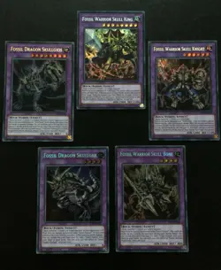 Yugioh FOSSIL fusion monster cards (BLAR) - Secret Rare 1st Edition - NM - Image 2