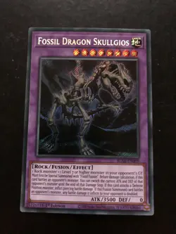Yugioh FOSSIL fusion monster cards (BLAR) - Secret Rare 1st Edition - NM - Image 5