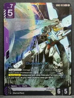 Gundam X (GD02-053) [LR Foil] (NM) - Gundam Card Game - Dual Impact (ENG) - Image 1