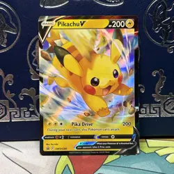 Pikachu V SWSH285 - Black Star Promo - Ultra Rare Holo Pokemon Card LP - Image 1
