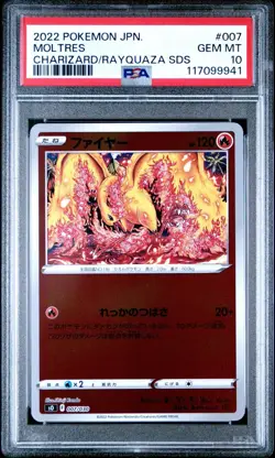 Moltres - PSA 10 Charizard vs Rayquaza Deck S0 007/030 Shinji Kanda Pokemon Card - Image 1