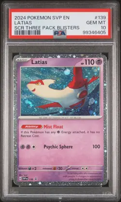 Latias - PSA 10 - Stellar Crown SVP 139 Blister Promo Cosmos Holo Pokemon Card - Image 1