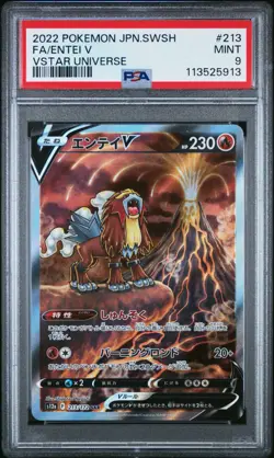 Entei V - PSA 9 - SAR VSTAR Universe s12a 213/172 Special Art Rare Pokemon Card - Image 1