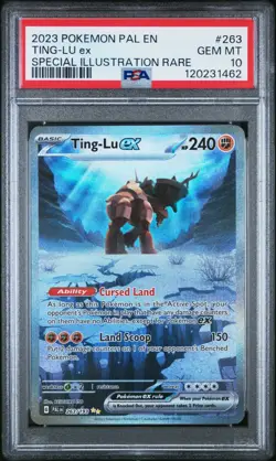 Ting-Lu ex PSA 10 Paldea Evolved 263 Special Illustration Rare SIR Pokemon Card - Image 1