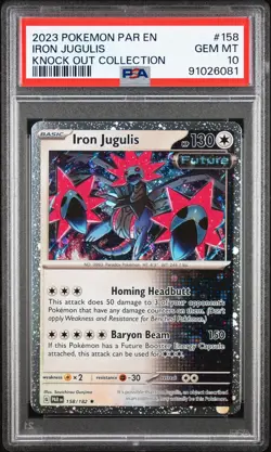 Iron Jugulis - PSA 10 Cosmos Holo Paradox Rift Knockout Pokemon Card LOW POP - Image 1