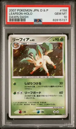 Leafeon - PSA 10 - Dawn Dash DP4 Unlimited Holo Rare DPBP#158 Pokemon Card - Image 1