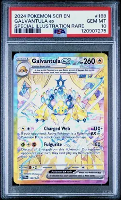 Galvantula ex PSA 10 Special Illustration Rare Stellar Crown Pokemon Card - Image 1