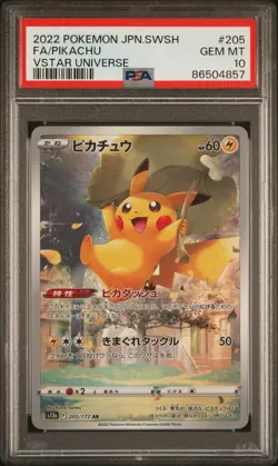 Pikachu - PSA 10 - Art Rare VSTAR Universe s12a 205/172 AR Pokemon Card - Image 1