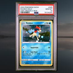 Keldeo Cosmos Holo PSA 10 Astral Radiance 045 Virizion V Box Promo Pokemon Card - Image 1