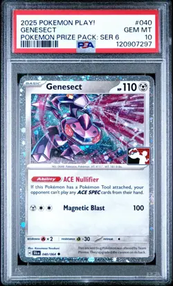 Genesect Cosmos Holo PSA 10 Prize Pack Series 6 Shrouded Fable Pokemon Card - Image 1