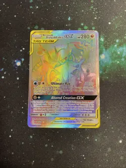 Pokemon TCG Cosmic Eclipse Arceus & Dialga & Palkia GX Rainbow Rare Card 258/236 - Image 3