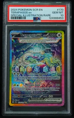Terapagos ex 170 PSA Gem Mint 10 Special Illustration Rare Pokemon Card - Image 1