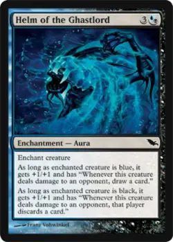 MTG English Helm of the Ghastlord NM Normal Shadowmoor - Image 1