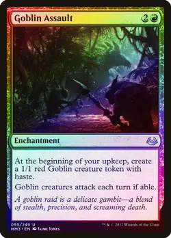 Goblin Assault FOIL Modern Masters 2017 PLD Red Uncommon MAGIC CARD ABUGames - Image 1