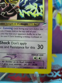 Pokemon TCG Neo Destiny Dark Slowking Card 20/105 NM/M - Image 5