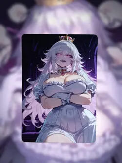 Boosette Super Mario Anime Waifu Sexy Goddess Doujin Lewd Hentai Card - Image 1