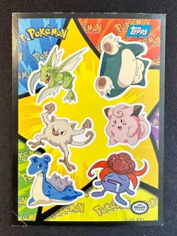 Snorlax Scyther Lapras Gloom 1999 Topps Pokemon Movie Sticker Puzzle Card - VLP - Image 1