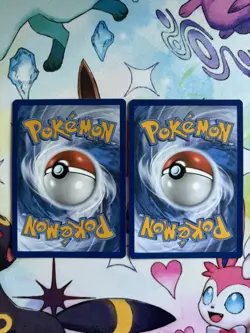 Glaceon SWSH192 & Leafeon SWSH191 Sword & Shield Promo Cards Cosmos Holo LP - Image 3