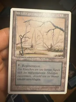 German Misprint • Pack Fresh • Drudge Skeletons + Extra • Mtg (1279) - Image 2