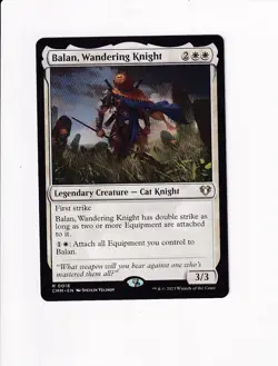 2023 MTG MAGIC THE GATHERING COMMANDER MASTERS BALAN, WANDERING KNIGHT - Image 1