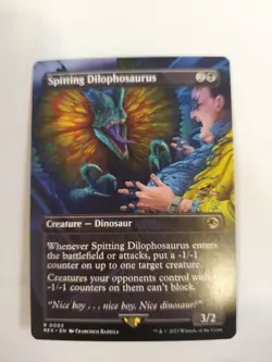 Spitting Dilophosaurus (Borderless) Universes Beyond: Jurassic Pikachu World... - Image 1