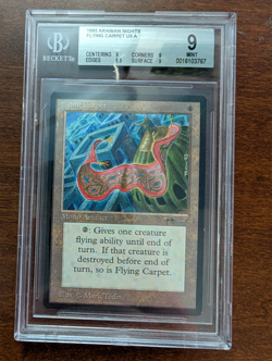 MTG Magic The Gathering Arabian Nights Flying Carpet BGS Graded 9 Mint - Image 1