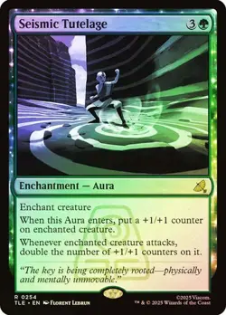 NM Foil Seismic Tutelage, MTG, Avatar: The Last Airbender, Magic, 254 - Image 1