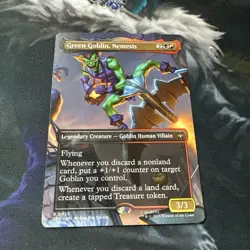 Green Goblin, Nemesis 23 (Borderless) Marvel's Spider-Man: Eternal-Legal MTG - Image 1