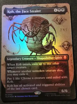 Koh, The Face Stealer - Foil - Borderless - TLA - MTG - EN - NM - 0322 - Image 1