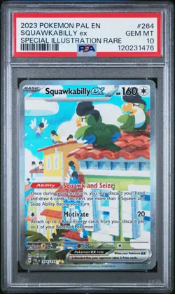 Squawkabilly ex PSA 10 Paldea Evolved 264 Special Illustration Rare SIR Pokemon - Image 1