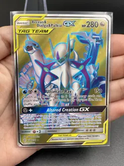 Pokemon Arceus & Dialga & Palkia GX 220/236 Cosmic Eclipse NM - Image 3